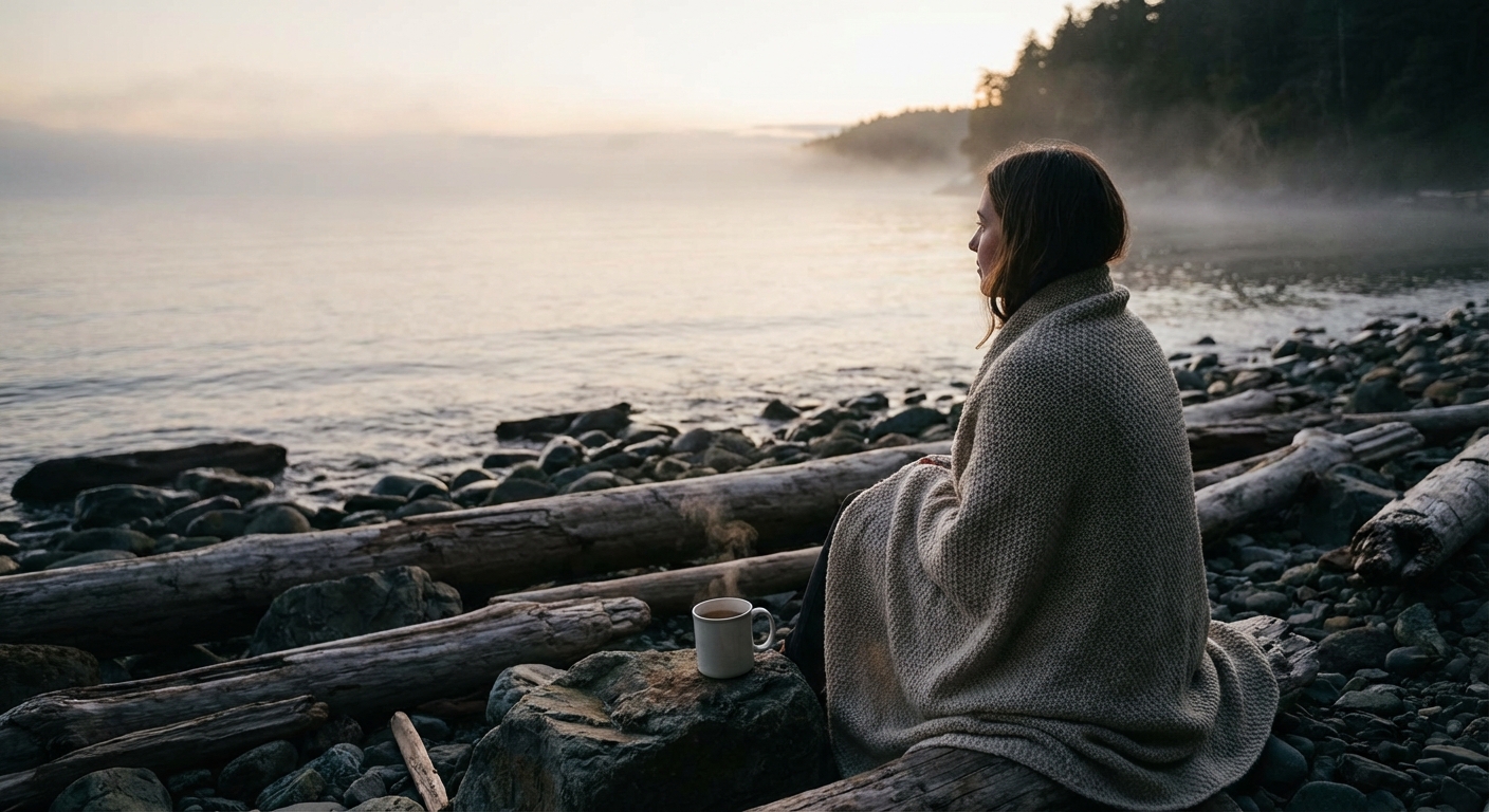 Enesehool mere ääres